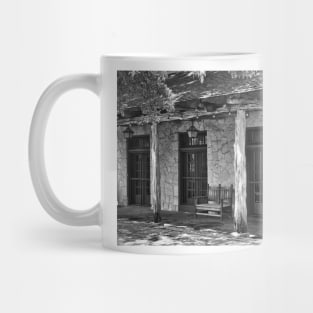 Black And White Alamo Adobe Mug